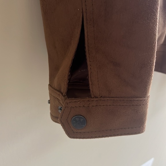 GA Milano Jacket Size Medium Brown Leather Suede Gently Worn - Picture 4 of 7